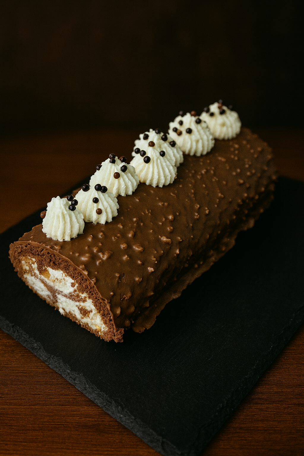 Suklaa-Kinuski pähkinäkääretorttu - Image 3