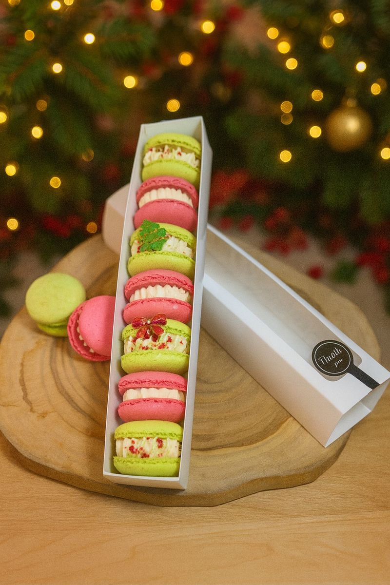 Juhlava macaronboksi